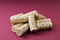 Collection of Burgundy Wine Corks